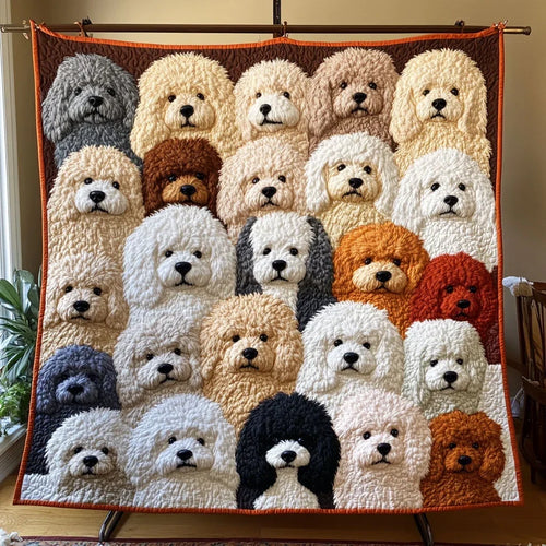 Puppy Joy Quilt Blanket