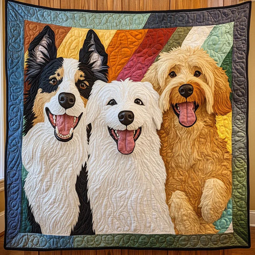 Puppy Parade Quilt Blanket
