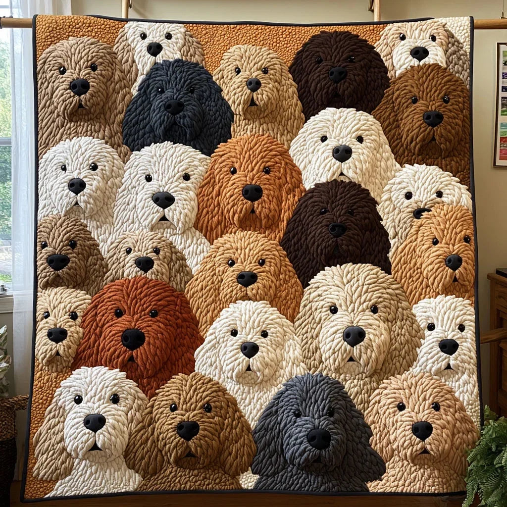 Puppy Parade Quilt Blanket