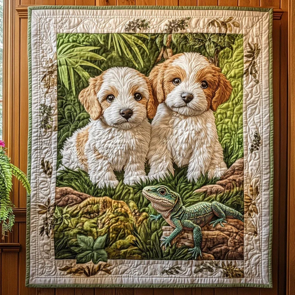 Puppy Quest Quilt Blanket