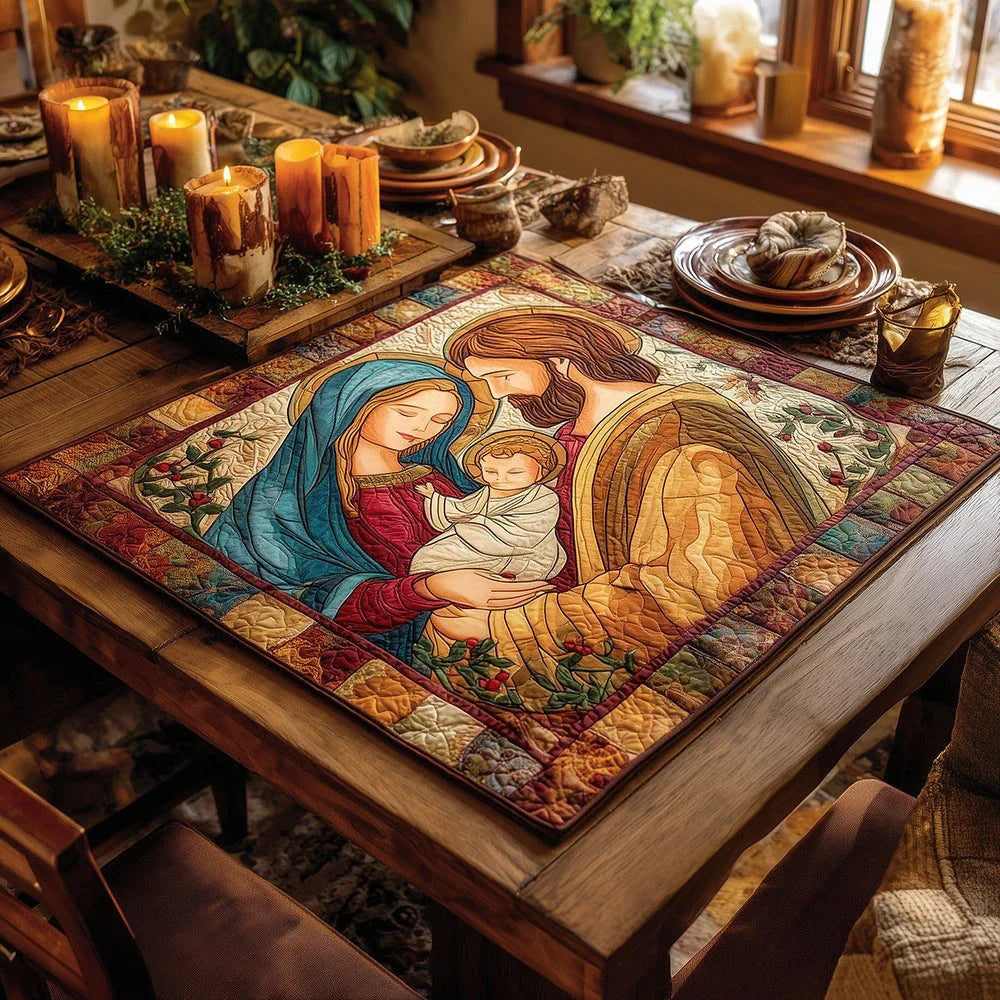 Pure Grace Quilted Table Topper