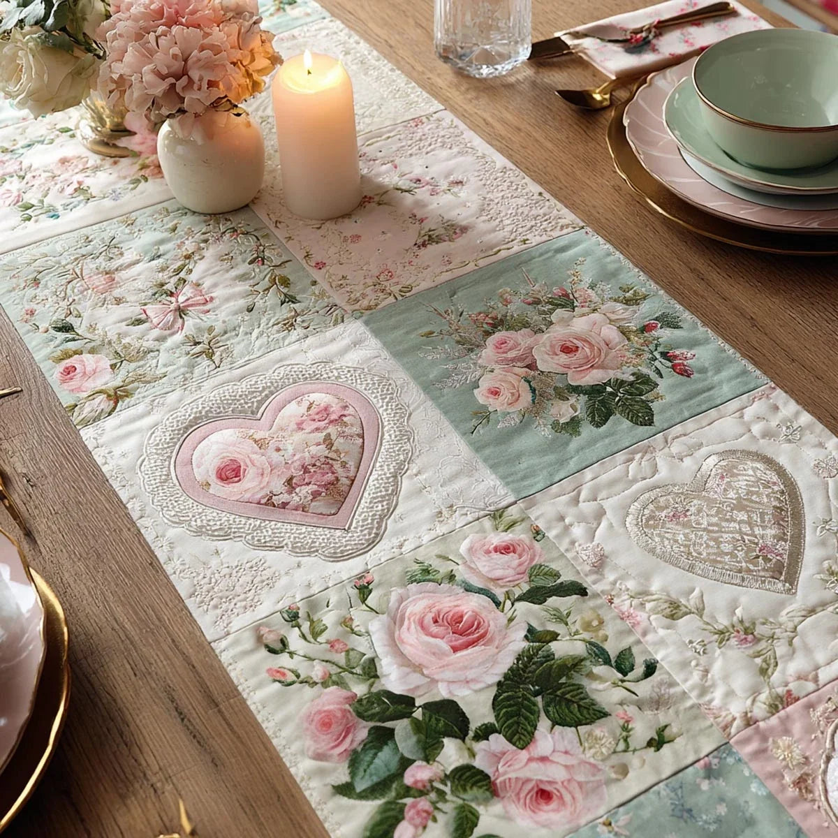 Pure Love Quilted Table Runner