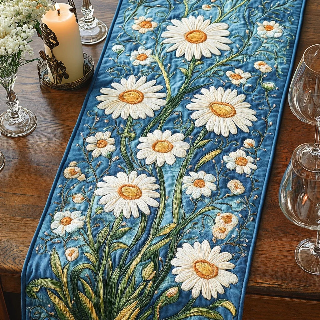 Pure Petals Quilted Table Runner