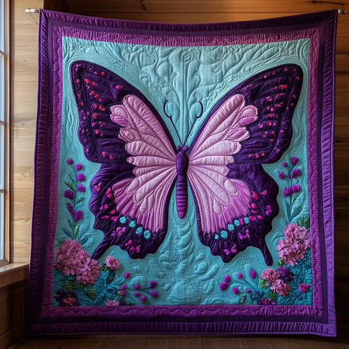 Purple Meadow Quilt Blanket