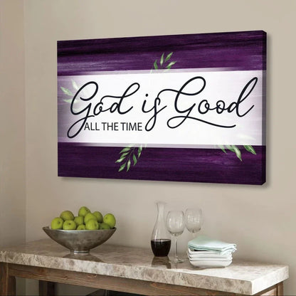 god is good all the time wall art canvas (Landscape) (view 3)