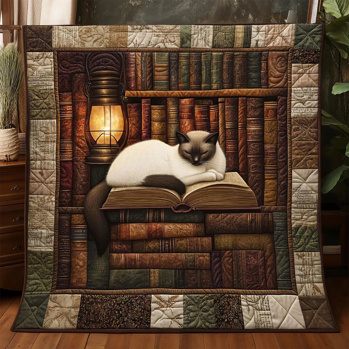Purrfect Prose Quilt Blanket