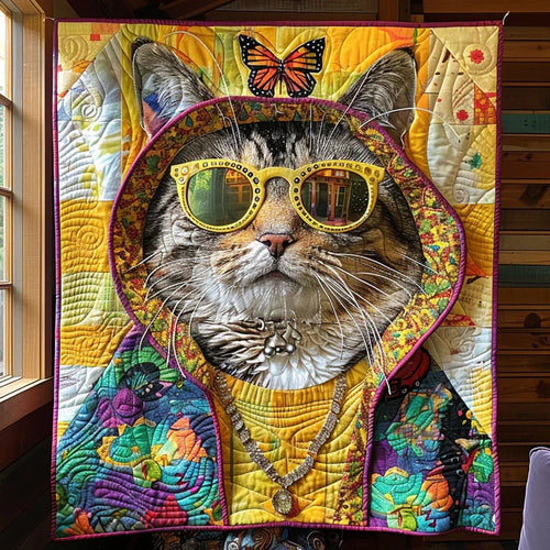 Purrfectly Styled Quilt Blanket