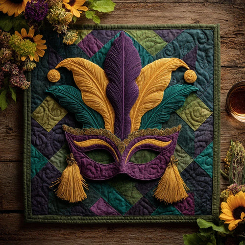 Queen Masquerade Quilted Table Topper
