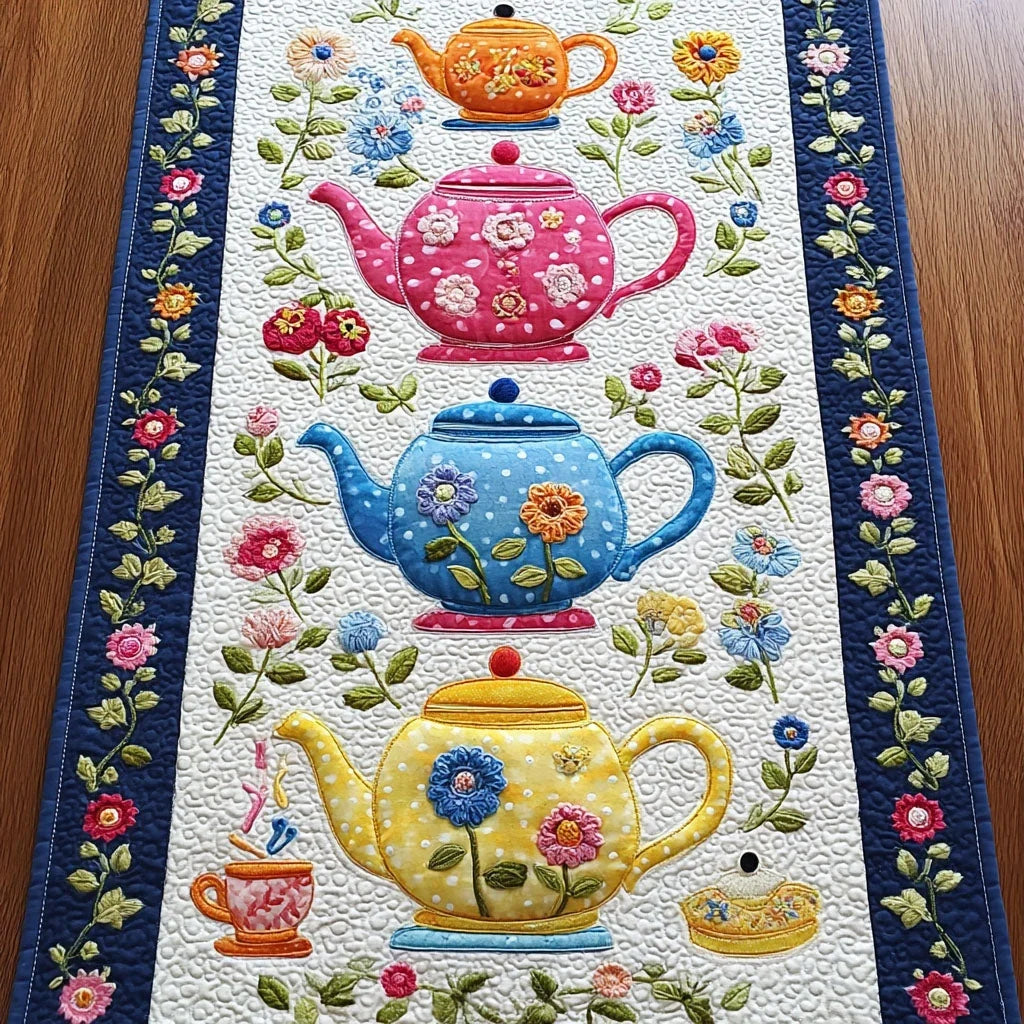Quiet Delight Quilted Table Runner