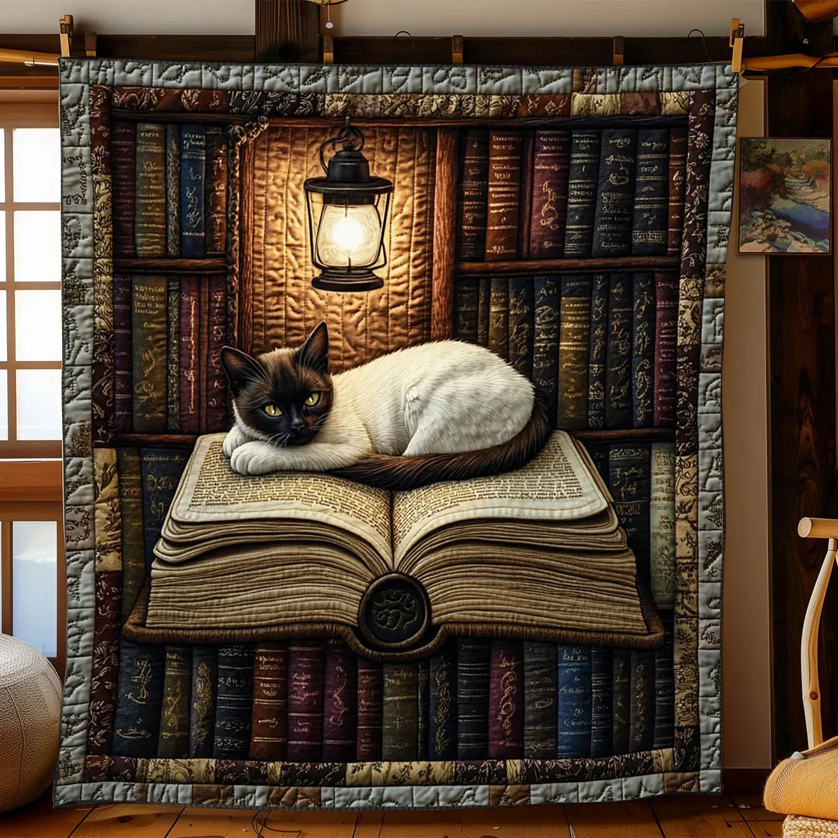 Quiet Reading Companion Quilt Blanket