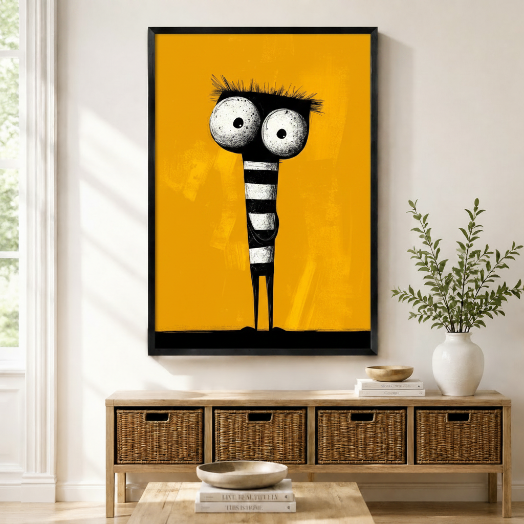 Big Eyes Monster Pop Art Canvas Wall Art