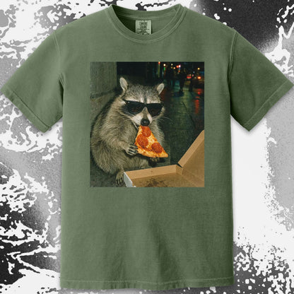 Cool Raccoon Eating Pizza, funny meme tee gift (view 15)