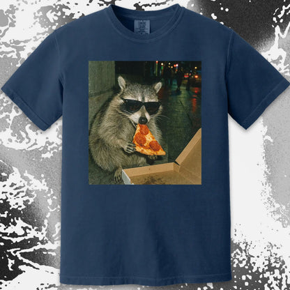 Cool Raccoon Eating Pizza, funny meme tee gift (view 17)