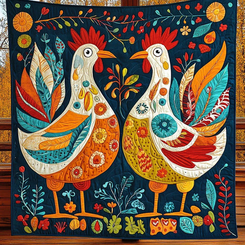 Radiant Chicken Quilt Blanket