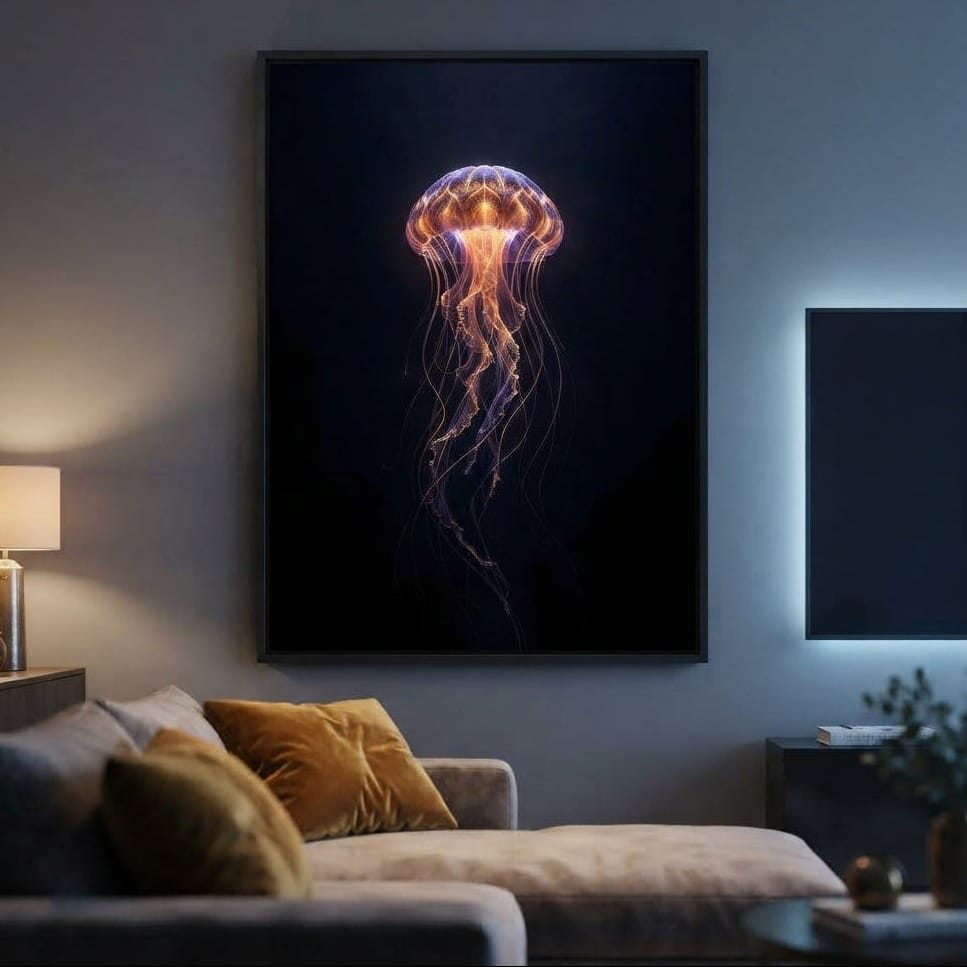 Radiant Deep Abyss Canvas Wall Art