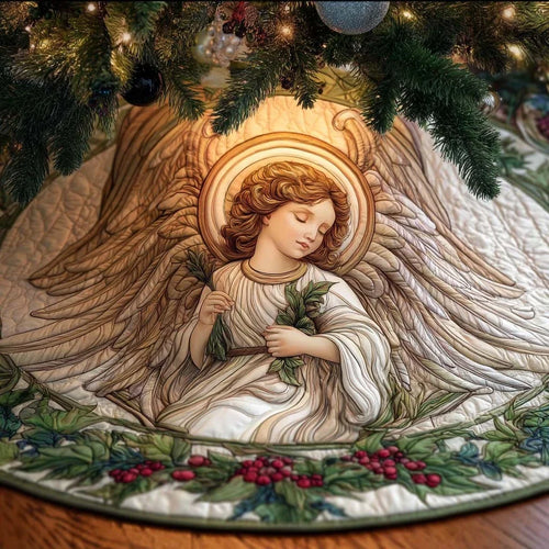 Radiant Faith Quilted Tree Skirt