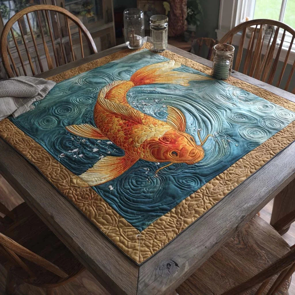 Radiant Flow Quilted Table Topper