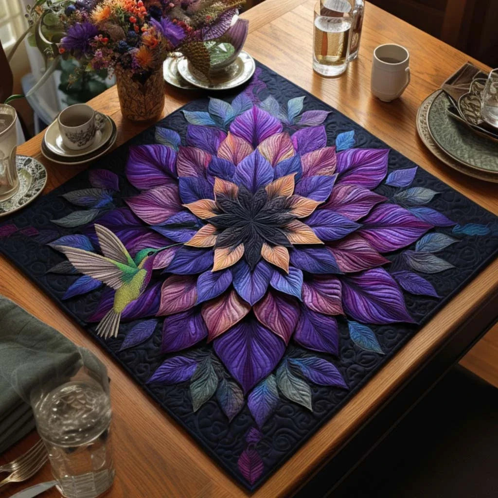 Radiant Layers Quilted Table Topper
