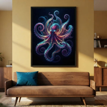 Radiant Rhythms of the Deep Sea Canvas Wall Art