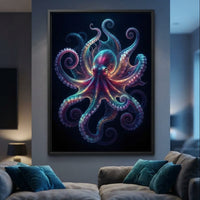 Radiant Rhythms of the Deep Sea Canvas Wall Art