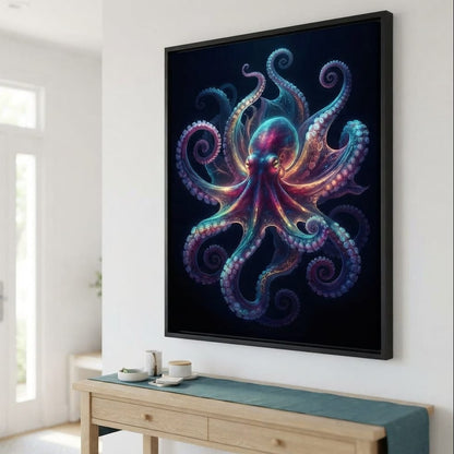 Radiant Rhythms of the Deep Sea Canvas Wall Art