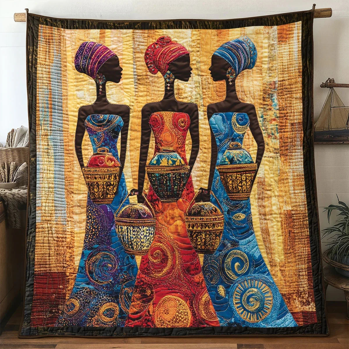 Radiant Woman Quilt Blanket