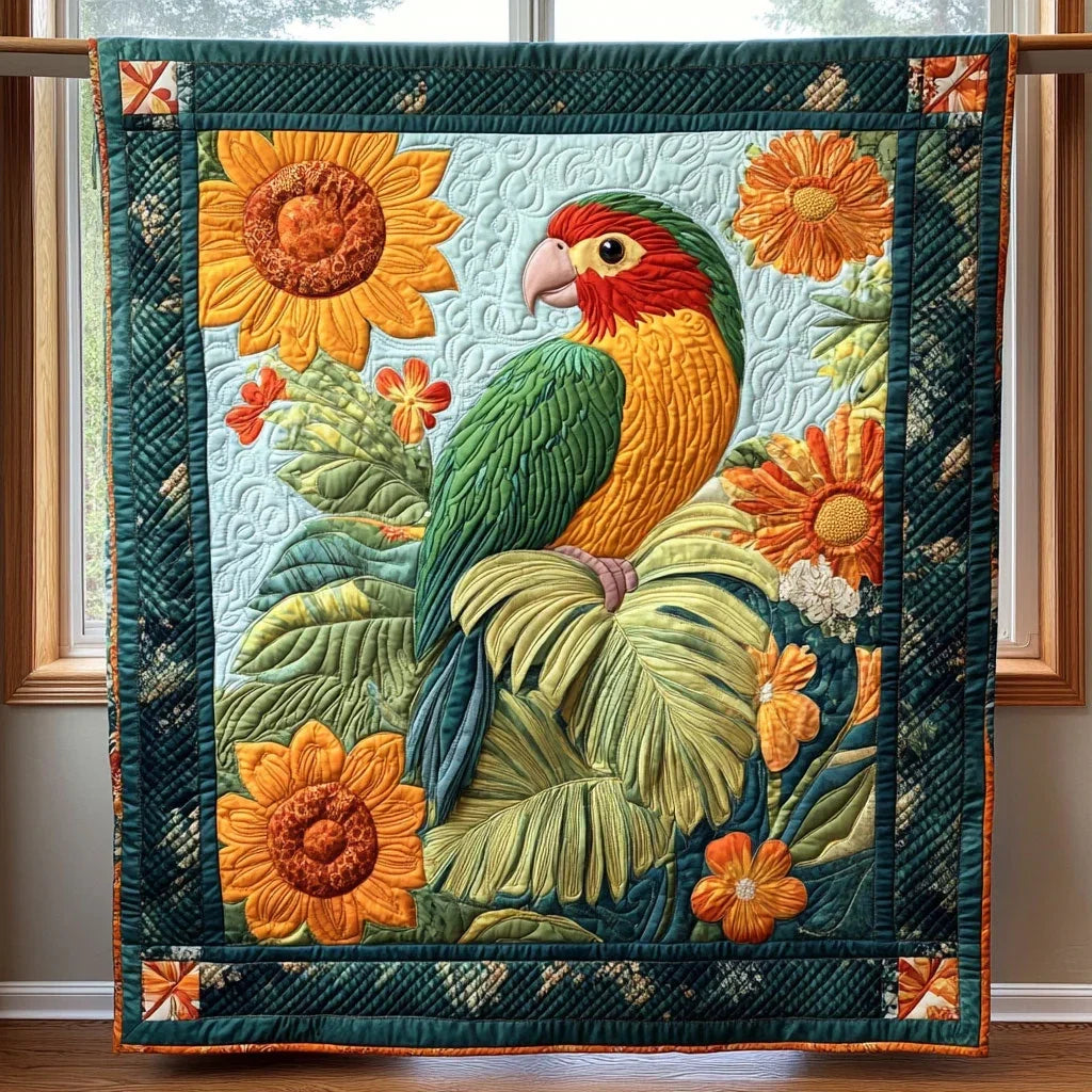 Rainbow Forest Quilt Blanket