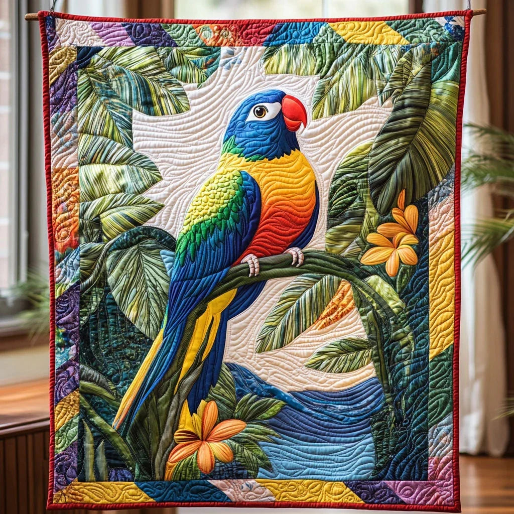 Rainbow Perch Quilt Blanket