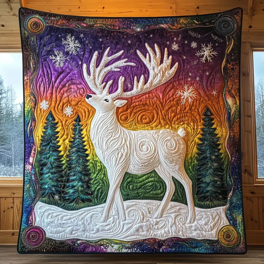Rainbow Sunset Quilt Blanket