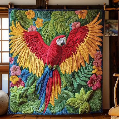 Rainforest Radiance Quilt Blanket