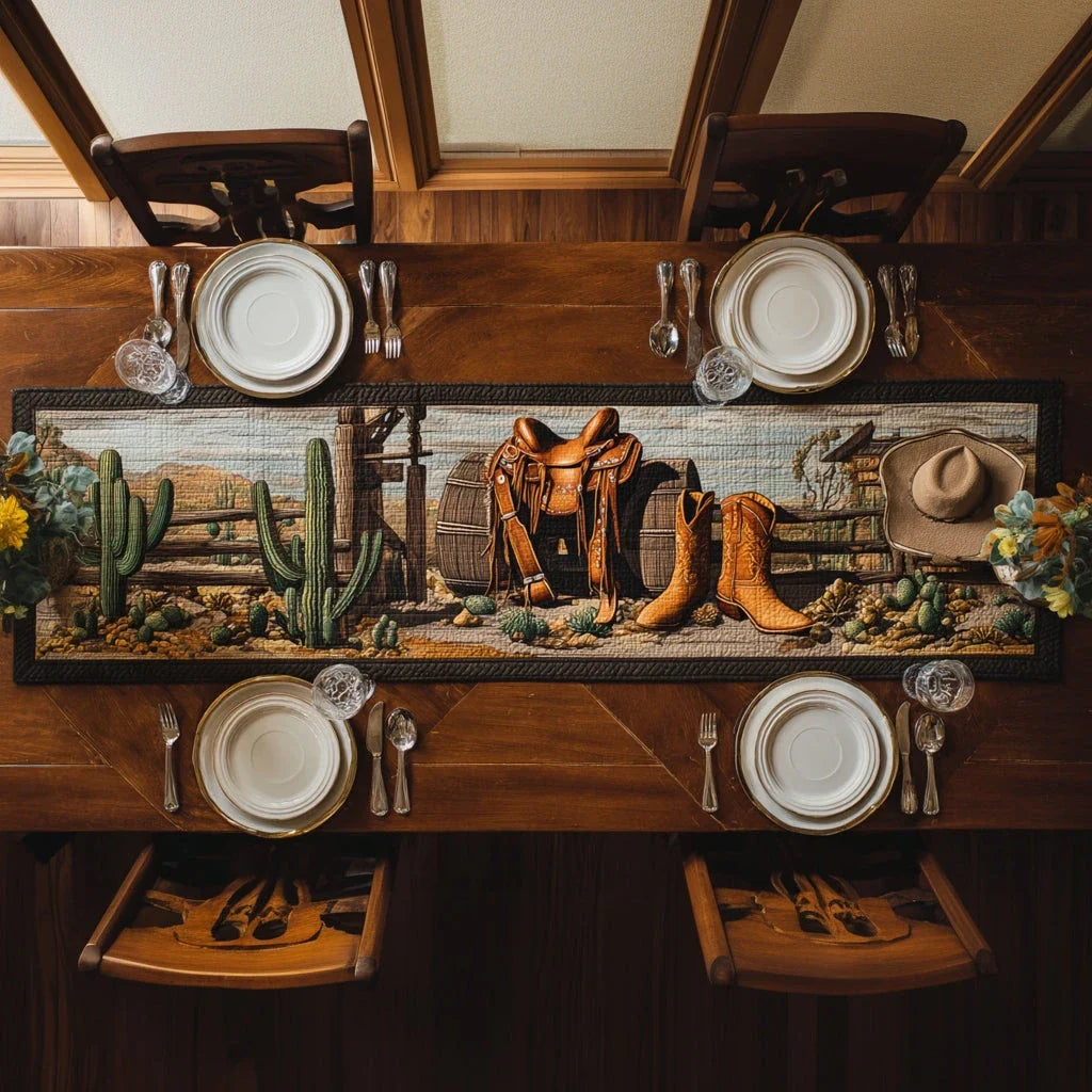 Ranch Relics Quilted Table Runner