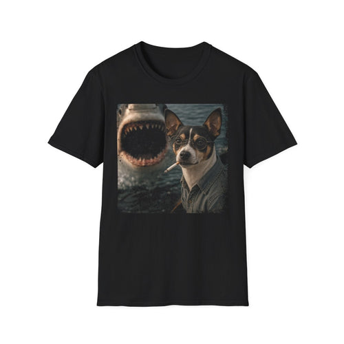 Rat Terrier and Shark Tee