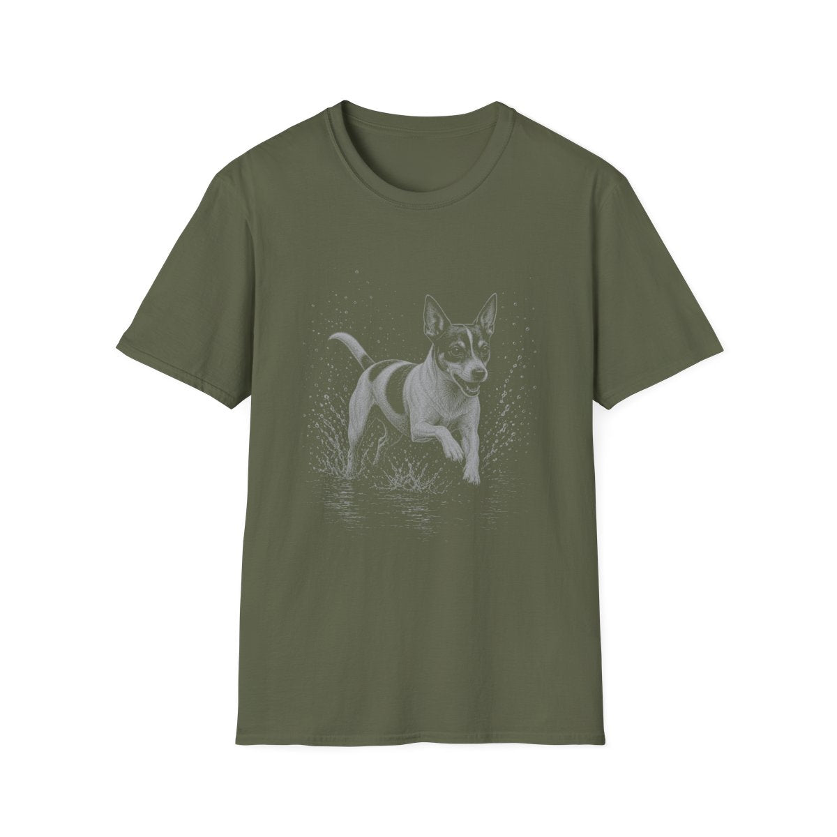 Rat Terrier Water Run Tee