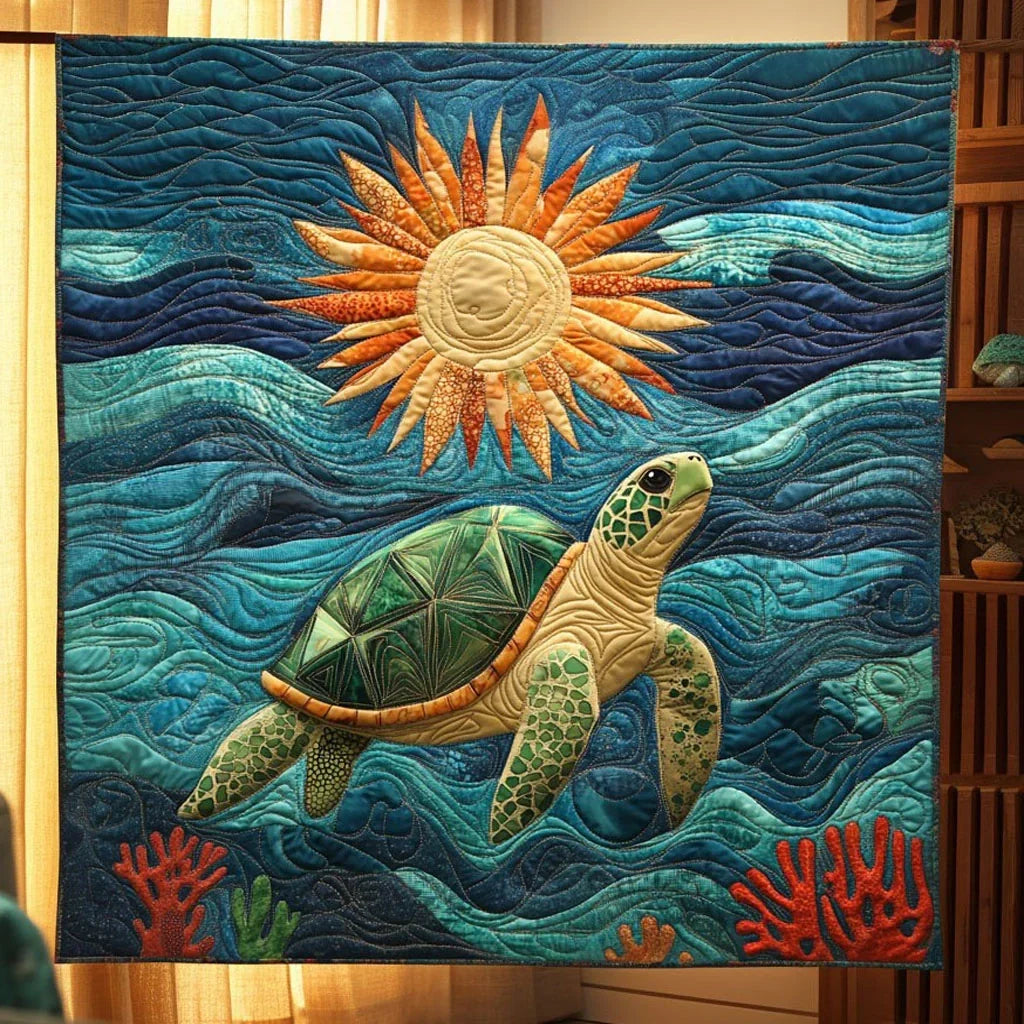Ray Of Reef Quilt Blanket