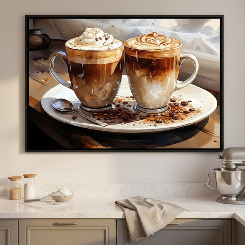 Mocha Moments Canvas Wall Art