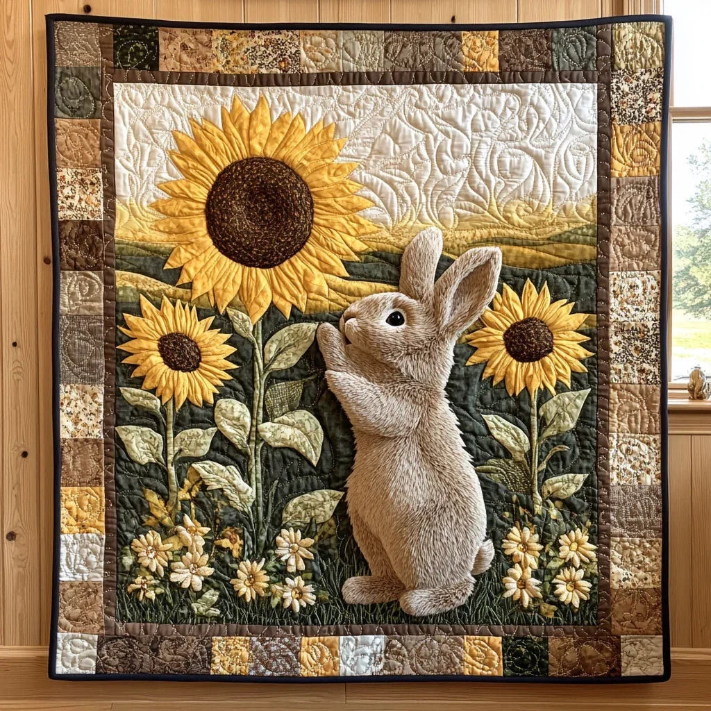 Reach The Flower Quilt Blanket