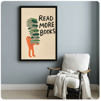 Read More Books Motivational Canvas Wall Art