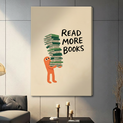 Read More Books Motivational Canvas Wall Art