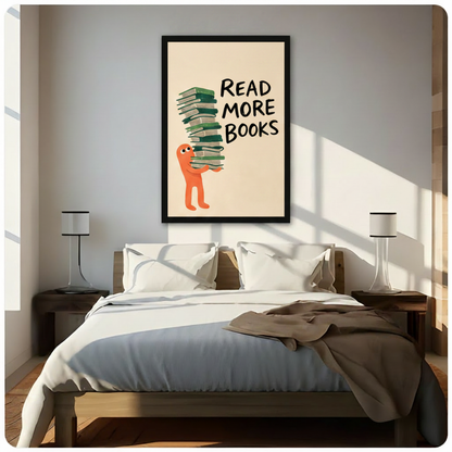 Read More Books Motivational Canvas Wall Art