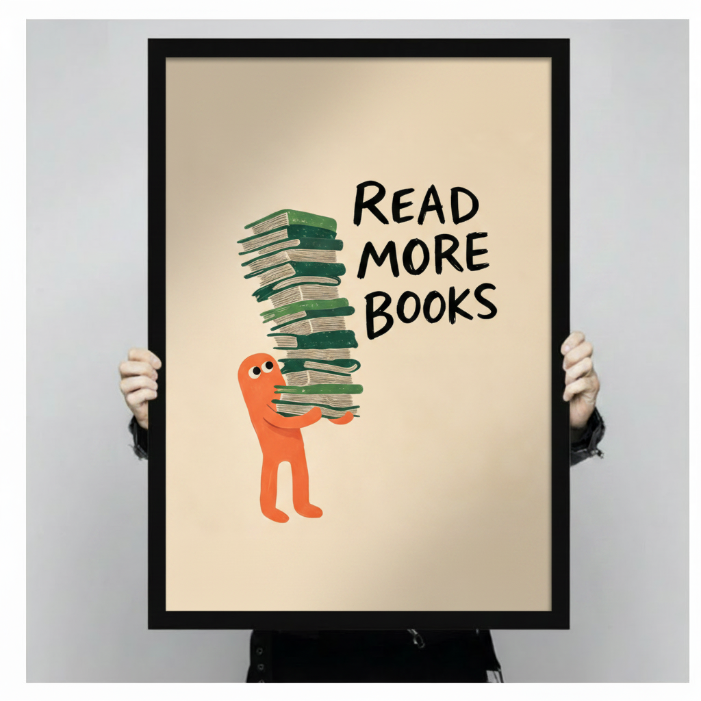 Read More Books Motivational Canvas Wall Art