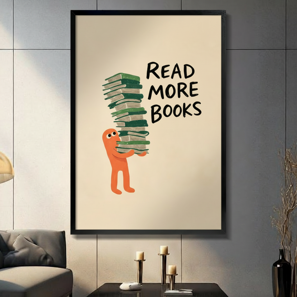 Read More Books Motivational Canvas Wall Art