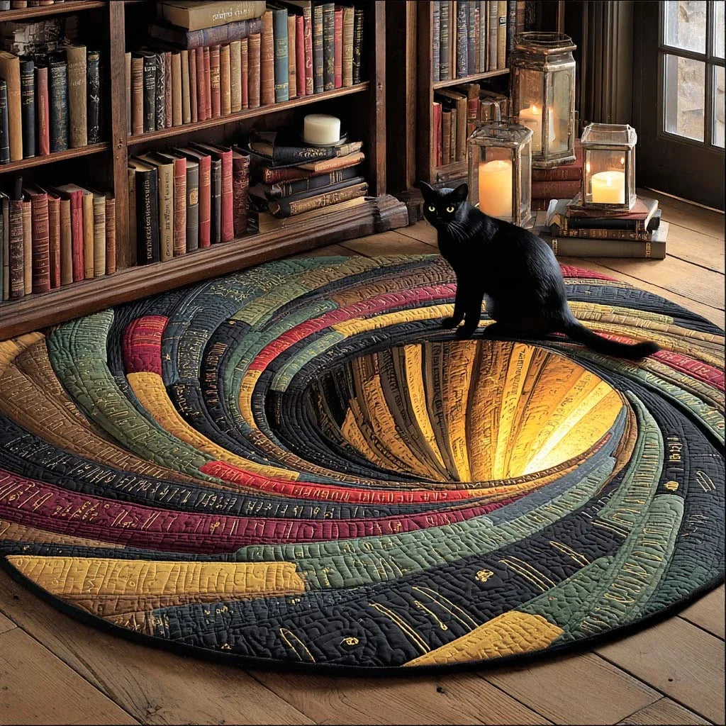 Reading Nook Quilted Round Mat