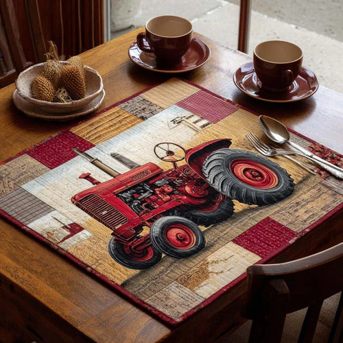 Red Farm Power Quilted Table Topper