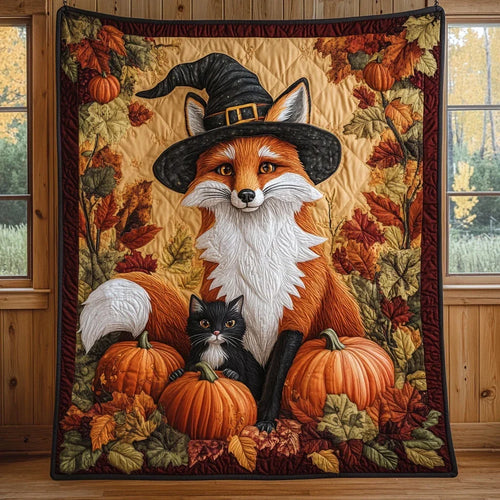 Red Fox Quilt Blanket