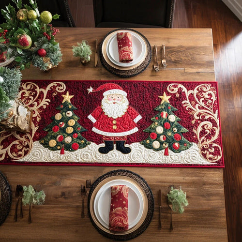 Redwood Santa Claus Quilted Table Runner