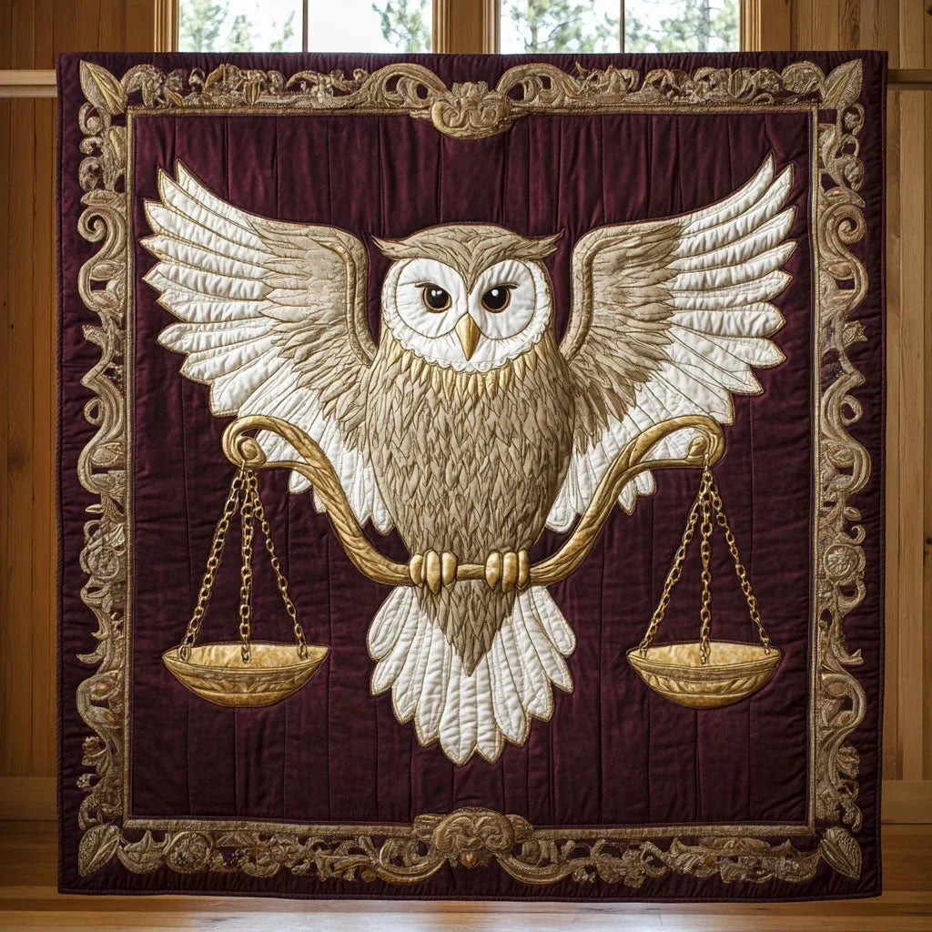 Regal Owl Quilt Blanket