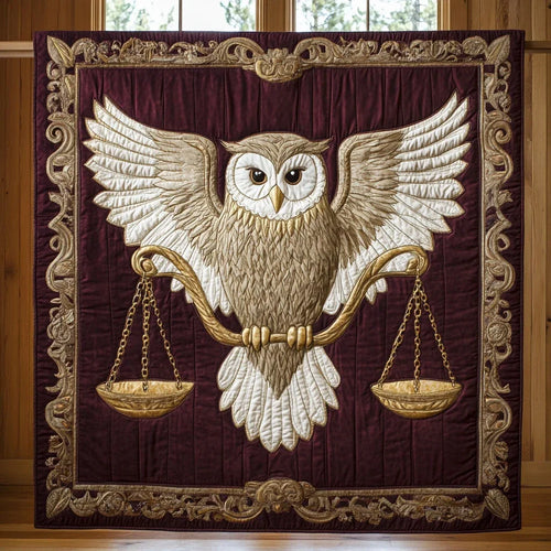 Regal Owl Quilt Blanket