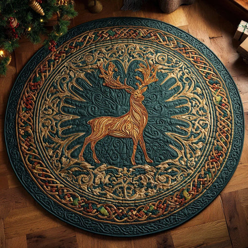 Regal Stance Quilted Round Mat
