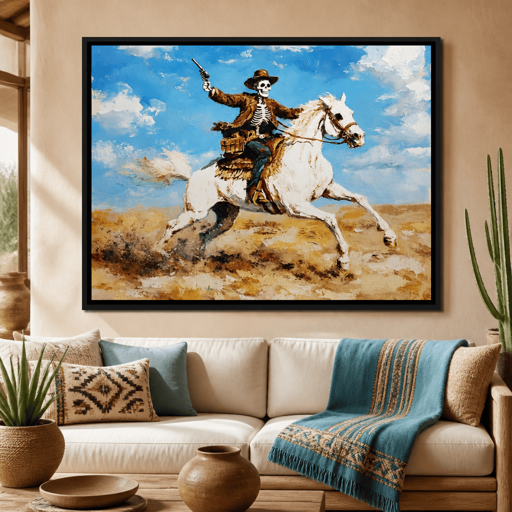 Rider of the Endless Plains Canvas Wall Art