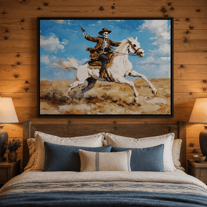 Rider of the Endless Plains Canvas Wall Art